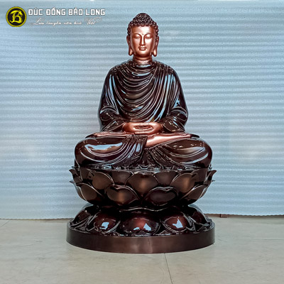  Tượng Đồng Phật Thích Ca 2 màu cao 8 tấc ( 81 cm ) ở Sài Gòn TPHCM