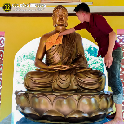  Tượng Đồng Phật Thích Ca ngồi cao 1m8 ( 180 cm ) ở Sài Gòn TPHCM