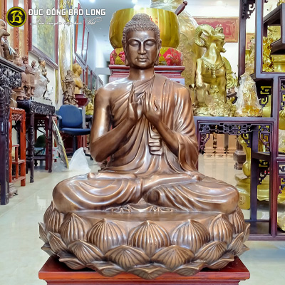  Tượng Đồng Phật Thích Ca Chuyển Pháp Luân cao 7 tấc ( 70 cm ) ở Sài Gòn TPHCM