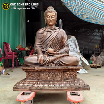  Tượng Đồng Phật Thích Ca ngồi Bệ Kim Cang cao trên 1m ( 108 cm ) ở Sài Gòn TPHCM