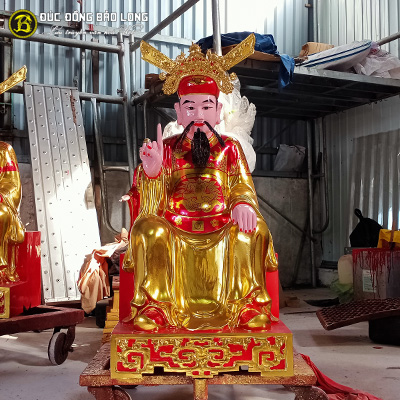 Tượng Đồng Đệ Nhất Thượng Thiên sơn son thếp vàng cao 9 tấc ( 90 cm ) ở Sài Gòn TPHCM