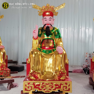 Tượng Đồng Đệ Nhị Thượng Ngàn sơn son thếp vàng cao 9 tấc ( 90 cm ) ở Sài Gòn TPHCM