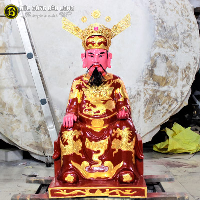 Tượng Đồng Đức Thánh Trần Triều sơn son thếp vàng cao 1m ở Sài Gòn TPHCM