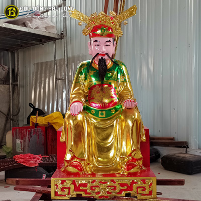 Tượng Đồng Nam Tào Bắc Đẩu sơn son thếp vàng cao 9 tấc ( 90 cm ) ở Sài Gòn TPHCM