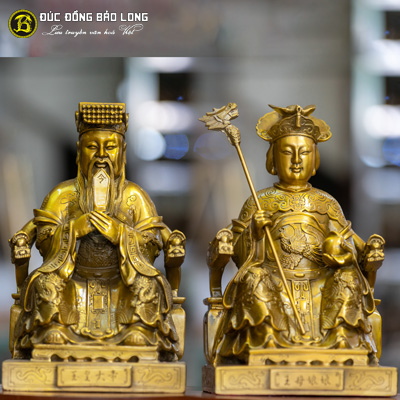 Tượng Đồng Ngọc Hoàng - Thiên Mẫu cao trên 3 tấc ( 28 cm ) ở Sài Gòn TPHCM