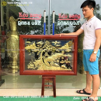 Tranh Đồng Quê Bằng Đồng Cỡ Nhỏ 1m07 x 76cm Tại Sài Gòn TPHCM