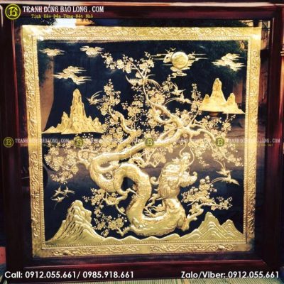 Tranh Mai Hóa Rồng Bằng Đồng tại Sài Gòn TPHCM
