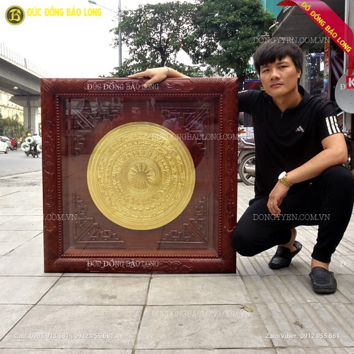 Tranh Trống Đồng Mạ Vàng 24k, Dát Vàng 9999 tại Sài Gòn TPHCM