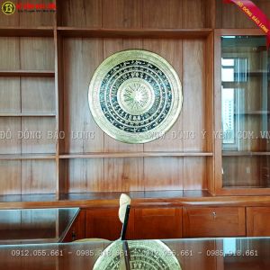 Mặt Trống Đồng 1m treo phòng Lãnh Đạo cty Vạn Xuân tphcm