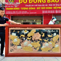 Tranh Cửu Ngư Quần Hội Bằng Đồng 2m31x1m27 Mạ Tam Khí tại Sài Gòn TPHCM