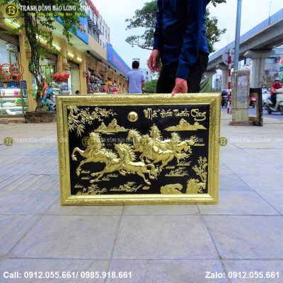 Tranh Mã Đáo Thành Công Bằng Đồng 88cm x 61cm tại Sài Gòn TPHCM
