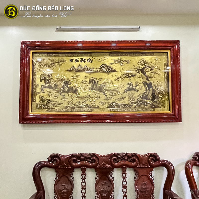 Tranh Mã Đáo Thành Công Bằng Đồng Hàng Dập 2m3x1m2 tại Sài Gòn TPHCM