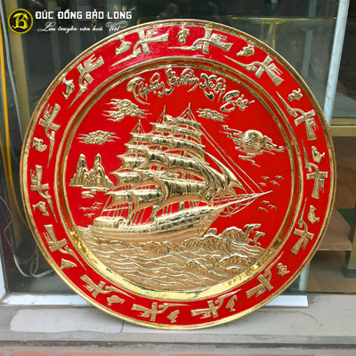 Tranh Mâm Đồng Thuận Buồm Xuôi Gió ĐK 61cm tại Sài Gòn TPHCM