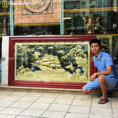 Tranh Thuận Buồm Xuôi Gió Bằng Đồng 1m76 x 89cm tại Sài Gòn TPHCM