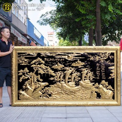 Tranh Thuận Buồm Xuôi Gió Khung Đồng 2m31x1m27 tại Sài Gòn TPHCM