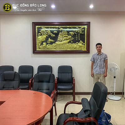 Tranh Thuận Buồm Xuôi Gió Bằng Đồng 1m97x1m07 Khung Chò Chỉ tại Sài Gòn TPHCM
