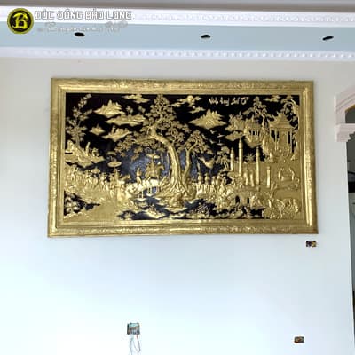 Tranh Vinh Quy Bái Tổ Bằng Đồng Khổ 2m62x1m55 tại Sài Gòn TPHCM