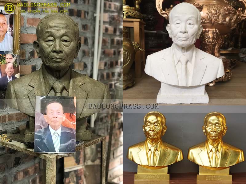 Đúc 2 Pho Tượng Chân Dung Cho anh Hùng tại Hưng Yên