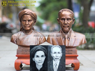 Đúc Tượng Chân Dung Cụ Ông Cụ Bà 45cm