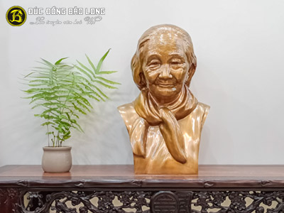 Đúc Tượng Chân Dung Mẹ Việt Nam Anh Hùng Bằng Đồng Cao 50cm