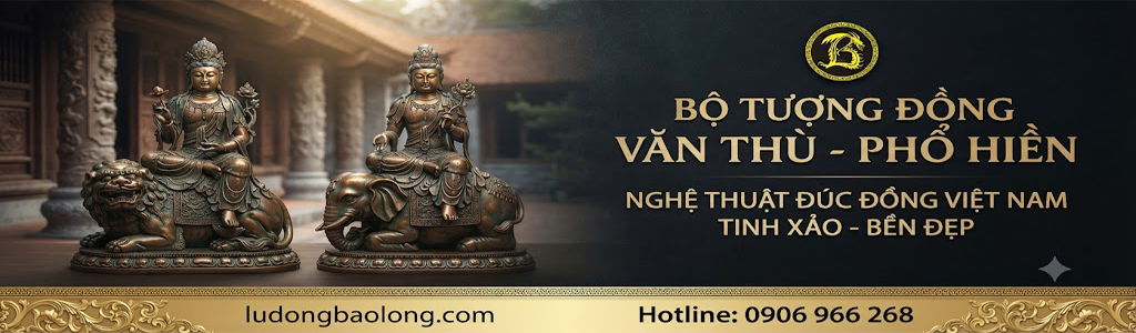Tượng Đồng Văn Thù Phổ Hiền